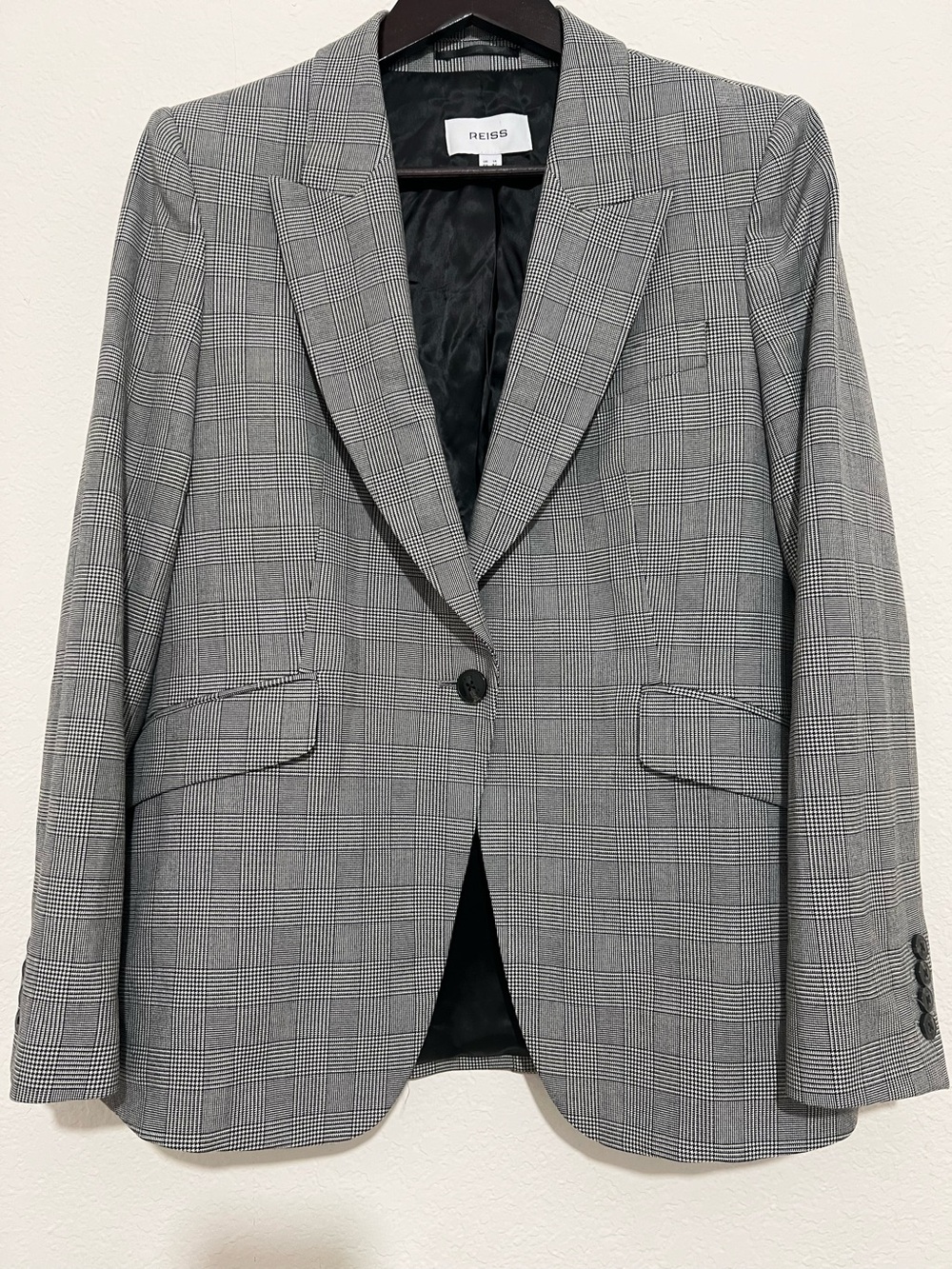 Reiss Brooklyn Check Blazer Size 10